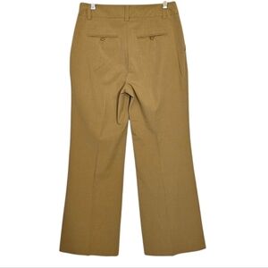 Trina Turk Tan Wide Leg Dress Pants Size 4 Made in USA Camel Trousers Career